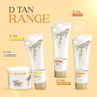 OZONE D Tan Trio (D Tan Cleanser 250g + D Tan scrub 100g + D Tan face pack 100g) (3 Items in the set)