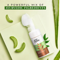 Just Herbs Neem and Aloe Vera Plant Salicylic Acid Foaming Face Wash for Men & Women 100 ml