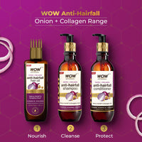 WOW Skin Science Onion Conditioner With Red Onion Seed Oil Extract, Black Seed Oil & Pro-Vitamin B5 - No Parabens, Mineral Oil, Silicones, Color & Peg - 250 ml