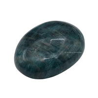 Green Apatite Palm Stone - Pocket Massage Worry Stone for Natural Body Chakra Balancing, Reiki Healing and Crystal Grid Green Apatite