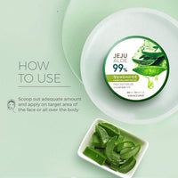 The Face Shop Pure Aloe Vera Gel, 300ml for Skin, Hair & Body | Aloe Vera with Vitamin E | Clear Gel for Ultimate Hydration & Glow | Korean Skin care products