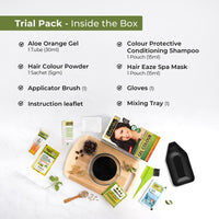 INDUS VALLEY Damage Free Natural Gel Hair Colour for Women | Ammonia & PPD Free Organic Hair Colour with 100% Grey Coverage, Long Lasting Hair Color Trial Pack | Dark Brown (Pack of 2)