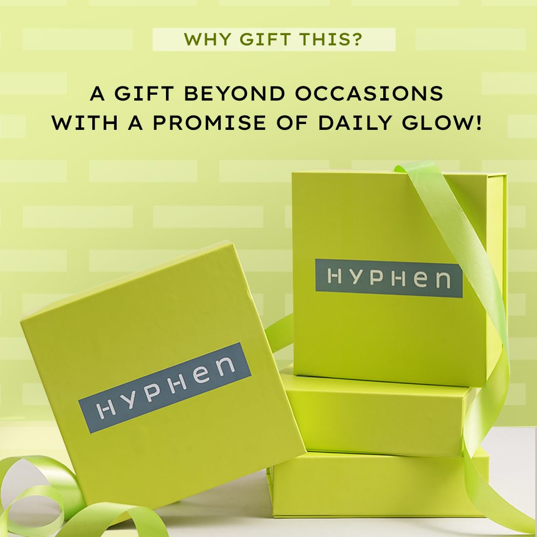 HYPHEN Daily Glow Essentials Gift Kit for Women with Complete Skin Care Routine | Anniversary, Birthday Gift Set with Face Serum, Moisturizing Sunscreen Spf & Lip Balm for Daily Glow