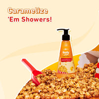 Plum BodyLovin' Caramel Popcorn Body Wash | SLS-Free Body Wash For Women | Long Lasting Warm Caramel Fragrance | Aloe-Infused Nourishing Body Cleanser For Soft & Smooth Skin (240 ml)