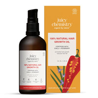Juicy Chemistry Chilli, Horsetail & Blackseed, 100 ml | Enriched with Rosemary Oil & Kalonji Oil to Control Hair Fall | Clinically Proven with Natural DHT Blockers for Men & Women | For Healthy Hair, Scalp Nourishment & Hair Growth | Dermatologically Test