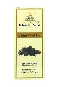 Khadi Pure Herbal Cedarwood Essential Oil, 15 ml,Black,KPCDRWDEOX1