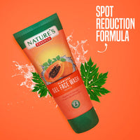 NATURES ESSENCE Anti Pigmentation Papaya Gel Face wash for women infused with Saffron |reduces Spot| Instant Brightening |Tan Removal 50gm