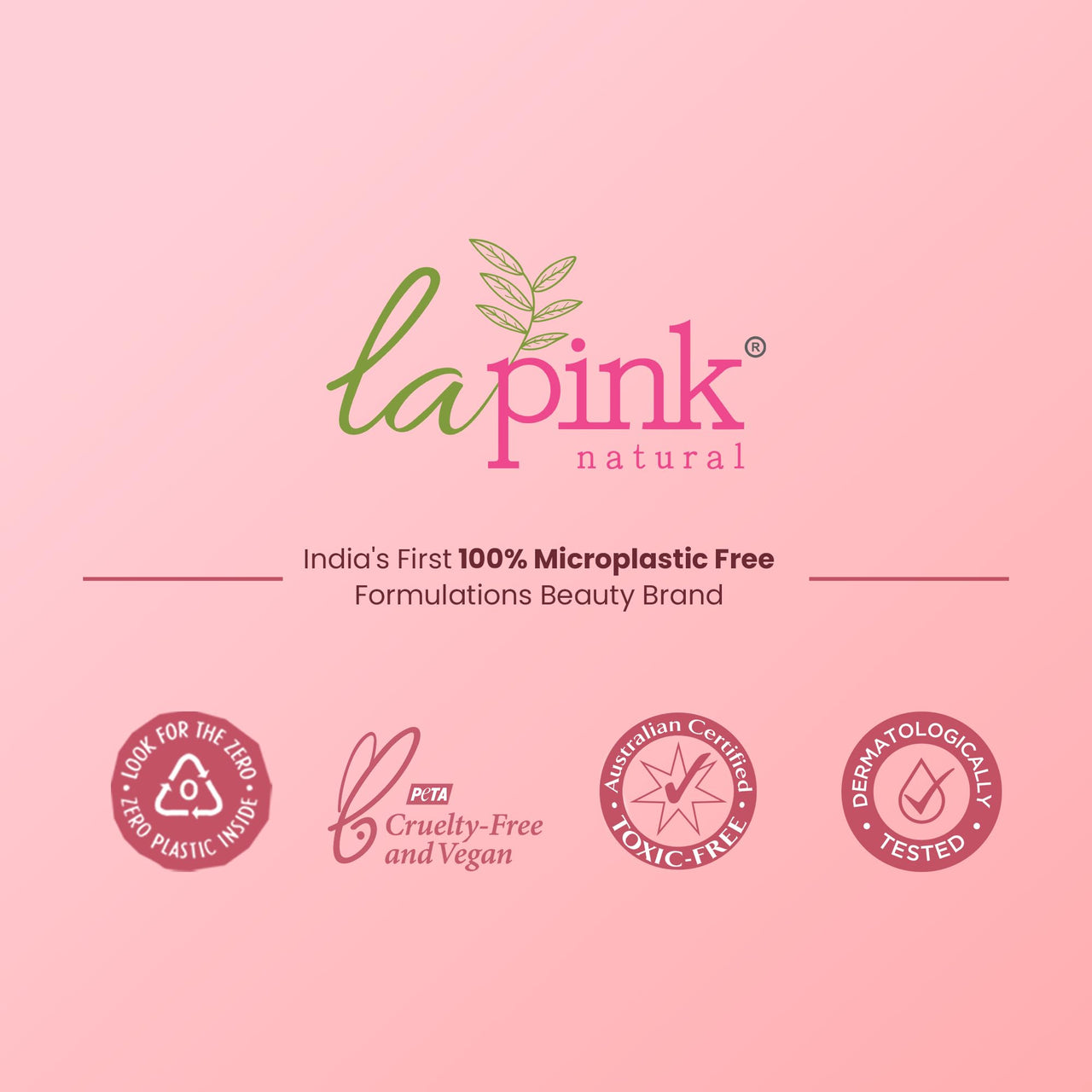 La Pink Ideal Bright Face Serum | 100% Microplastic Free Formula | Glass like skin, Lightening, Evens Skin Tone | White Haldi & Kakadu Plum | For Bright Radiant Skin | All Skin Types | 50ml