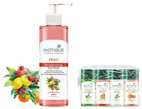 Biotique Travel Kit&Biotique Fruit Brightening Face Wash, 200ml