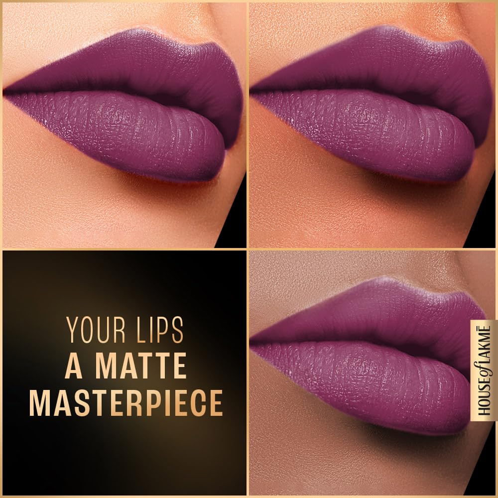 Lakmé Forever Matte Liquid Lip Colour, Purple Pout, 5.6 Ml