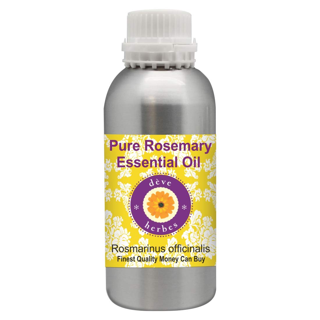 Deve Herbes Rosemary Essential Oil (Rosmarinus officinalis) for Healthy Hair Pure | Non-Sticky | Non-greasy | Lightweight | Men & Women | All Skin Types | Steam Distilled 1250ml