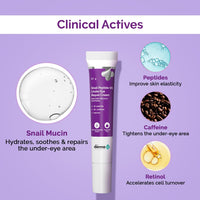 The Derma Co. Snail Peptide 96 Under Eye Repair Cream with Snail Mucin & Peptide Complex For Dark Circles & Puffiness - 15 g