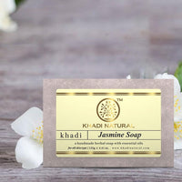 Khadi Natural Herbal Jasmine Soap| Herbal handmade soap| Relaxes body and soul| Reduces wrinkles and lines|Suitable for all skin types| Pack of 7 (125gm*7) (875gm)