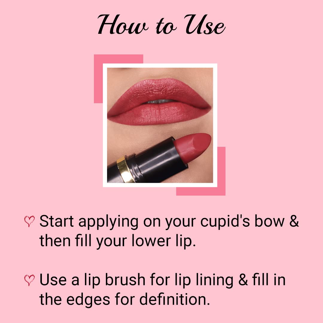 Iba Pure Lips Moisture Rich Lipstick for Women- A85 Pink Nectar, 4g | High Glossy, Creamy Finish & Smooth Texture| Hydrated Lips | Enriched with Vitamin E, Coconut Oil & Shea Butter | Intense Colour & Highly Pigmented | Lip Makeup