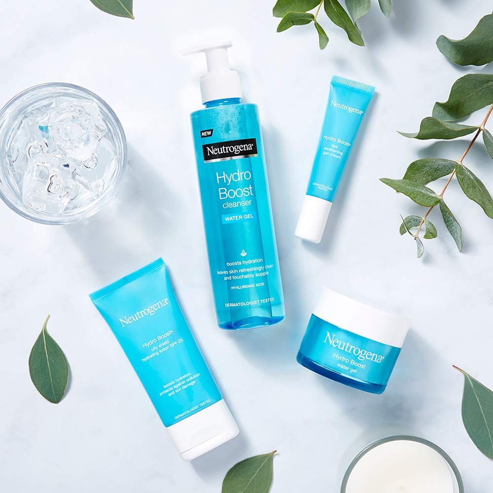 Neutrogena Hydro Boost Cleanser | Water Gel Formula | Hyaluronic Infused | Water-Based | Dry Skin | Moisturizing & Refreshing | Hydrated & Nourished Complexion | 200ml (Pack of 1)