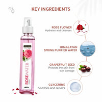 INDUS VALLEY Organic and Natural Cow's Milk Yogurt & Honey Depigmentation Gel with Rose Water Toner for Face (Gulab Jal) | 50 ml + 250 ml
