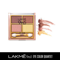 Lakmé 9 To 5 Shimmery Eye Color Quartet Eye Shadow, Desert Rose Powder, 7G & Lakmé Nail Color Remover, 27Ml, Multicolor