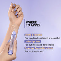 SEREKO Calming Under Eye Cream Gel Pen with Cica & Wild Indigo | Instant Cooling Relief | Stress-Reducing Formula | Reduces Dark Circles, Wrinkles & Fine Lines Suitable for Men & Women – 20ml (Pack of 2)