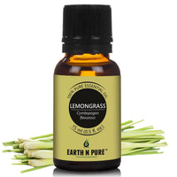 Earth N Pure Lemongrass Essential Oil | Steam Distilled | for Home Diffuser, Skin & Hair Care | 15 ML