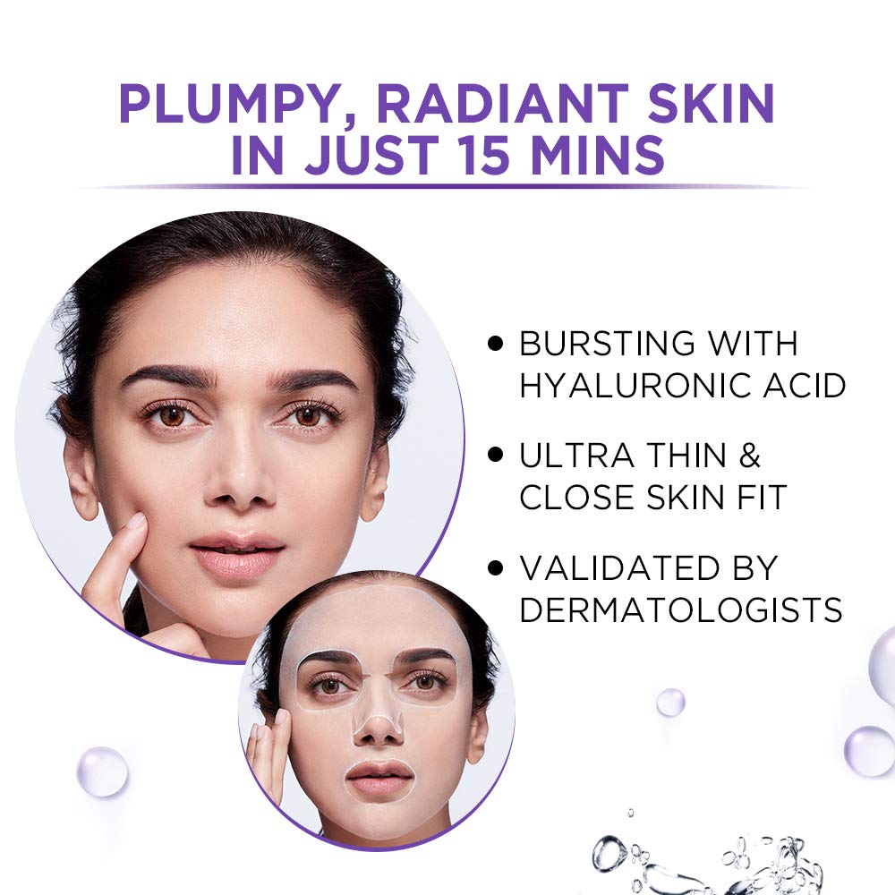 L Oréal Paris Revitalift Serum Sheet Face Mask, F33g & L'Oréal Paris Revitalift Crystal Micro-Essence Sheet Mask, 25g