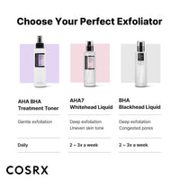 COSRX AHA 7 Whitehead Power Liquid, 3.38 fl.oz / 100ml, Whitehead Remover, Glycolic Acid 7%, AHA Exfoliant, Pore Minimizer, Korean Skin Care, Animal Testing Free, Paraben Free