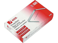ACCO Brands 2 Inch Capacity Prong Fastener Bases, 2-3/4 Inch Centers, 100 Bases/Box (A7012993H), Silver