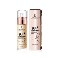 Lakyou Beauty High Coverage Foundation | Lightweight Waterproof Base Makeup | Weightless Matte Effect | Long-Lasting Silky Smooth Finish | 60ml (02(Soft Ivory), 60ml)