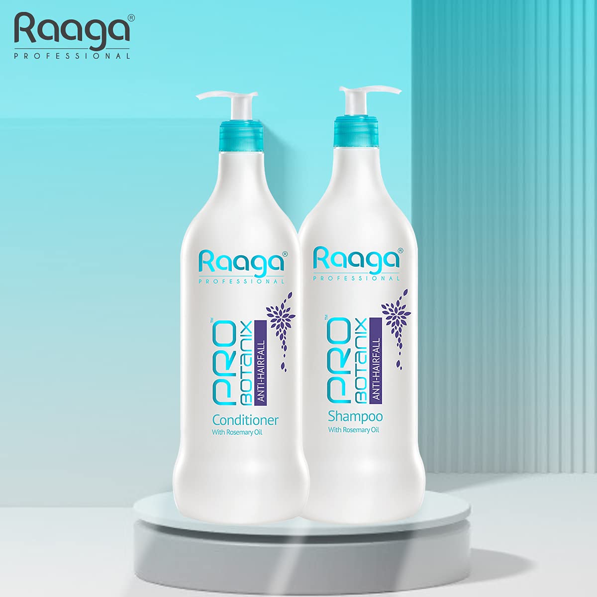 Raaga Professional Pro Botanix Anti-Hair Fall Conditioner, With Rosemary Oil, Prevents Hair Breakage, Imparts Hair Growth, For Men and Women, 1000 ml