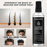 Mancode Hair Serum for Men Instant Shine & Smoothness Regular Use For Dry & Wet Hair Gives Frizz Free Soft & Silky Hair - 100ml (Men's Hair Serum, 100ml e 3.38fl oz.)