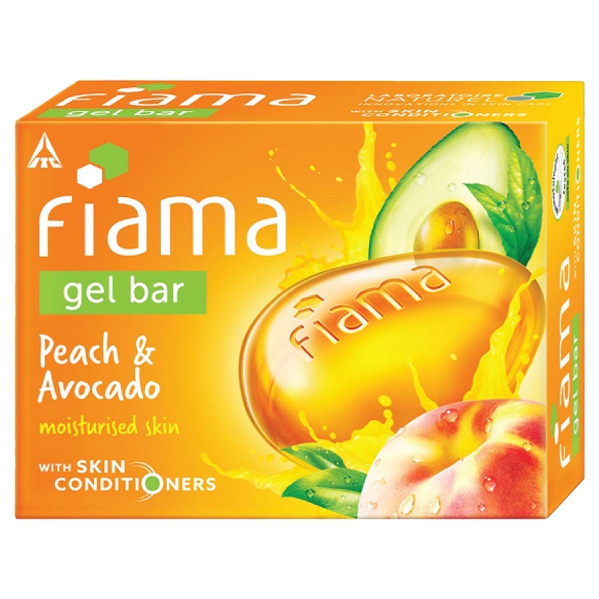 Fiama Gel Bar Peach And Avocado, With Skin Conditioners For Moisturized SkinFor Moisturized Skin, 750g (125g - Pack of 6), Soap for Women & Men, For All Skin Types