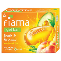 Fiama Gel Bar Peach And Avocado, With Skin Conditioners For Moisturized SkinFor Moisturized Skin, 750g (125g - Pack of 6), Soap for Women & Men, For All Skin Types