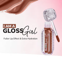 Mila Beauté Gloss Girl Lip Gloss | Enriched With Mango Seed Butter & Hyaluronic Acid | Light Weight & Non-Sticky Formula | Gives Fuller-Lip Effect & Extra Hydration | High Shine Finish-(Not Today, 2.8 ml)