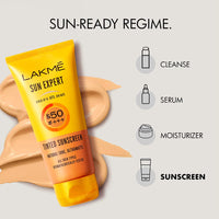 Lakmé Sun Expert SPF 50 PA+++ Ultra Matte Gel Sunscreen for All Skin types, Blocks Upto 97% Harmful Sunrays, 100 g & Lakmé Sun Expert Tinted Cream Sunscreen 50 SPF, 100g