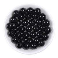 Natural Stone Beads 10mm Black Onyx Agate Gemstone Round Loose Beads Crystal Energy Stone Healing Power for Jewelry Making DIY,1 Strand 15