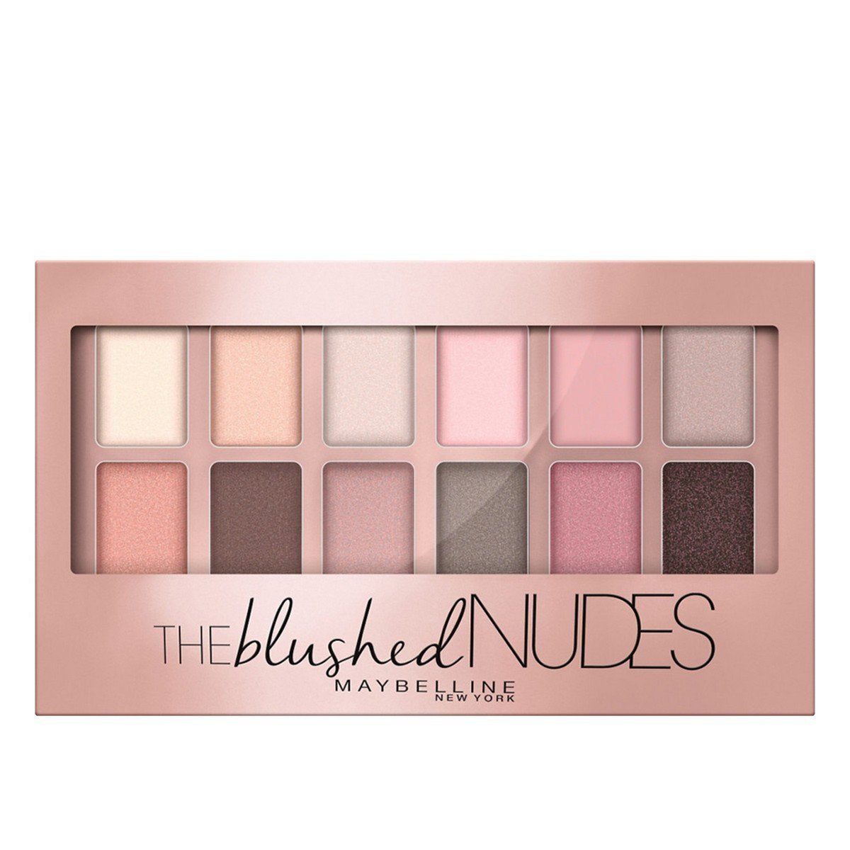 Maybelline New York The Blushed Nudes Palette Eyeshadow, 9g And Maybelline New York Hypercurl Mascara Washable, Black, 9.2ml, Matte & Shimmery Finish