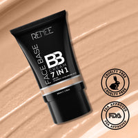 RENEE Face Base BB Cream 7 in 1 with SPF 30 PA+++ Biscuit 30ml| Enriched with Hyaluronic Acid & Vitamin C| Hydrates, Nourishes & Smoothens Skin
