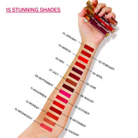 FLiCKA Weightless Impression Liquid Lipstick| Enriched With Vitamin E, Matte Finish, Moisturizing, Creaseless Formula, 14 Tuesday, 1.6ml