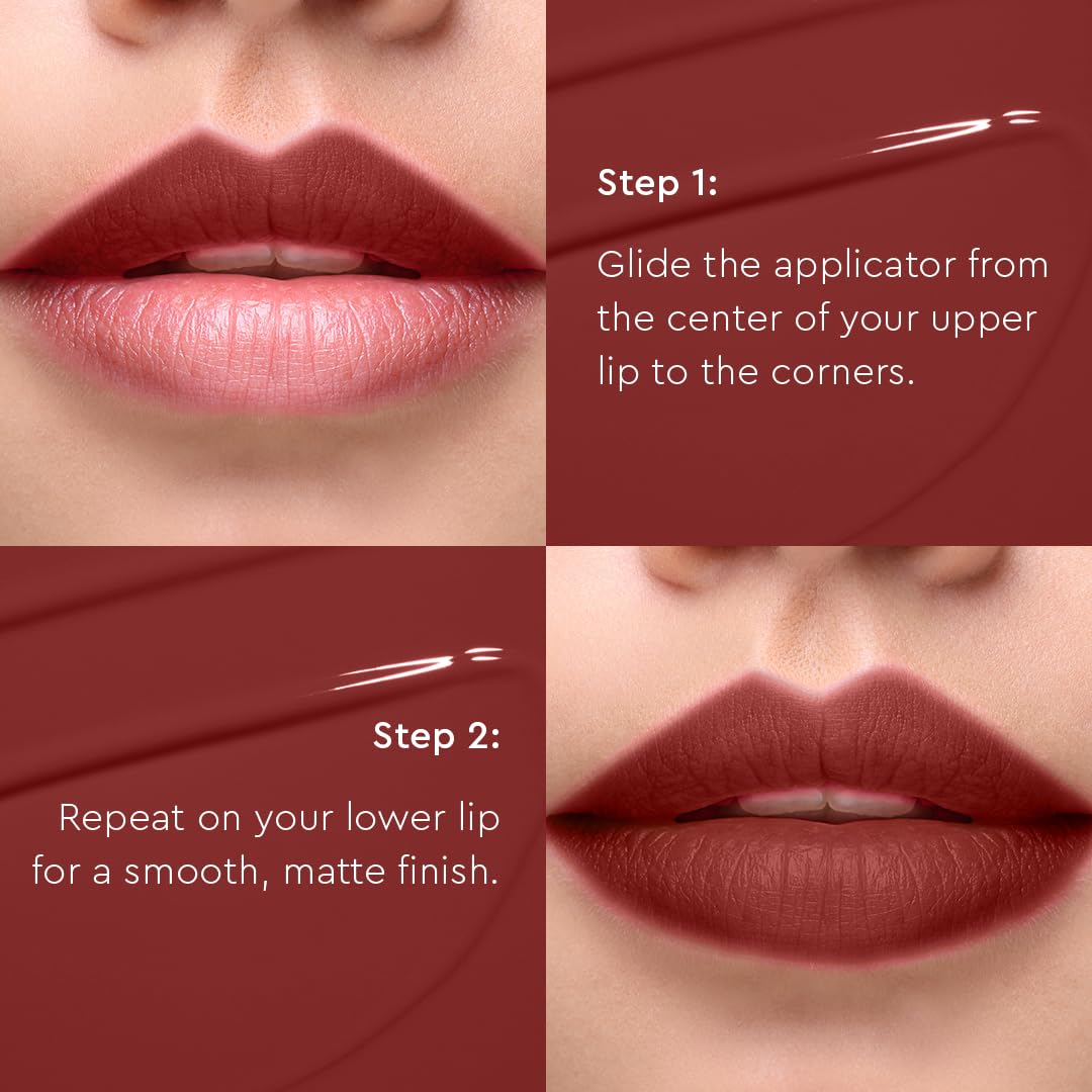 C2P Pro Liquid Lipstick Waterproof Matte Orange Lipsticks for Women | Long Lasting Smudge Proof | Infused with Argan Oil, Vitamin E | Cruelty Free, Vegan - Celeb Secret (Liquid Lipstick Samantha, 2 ml)
