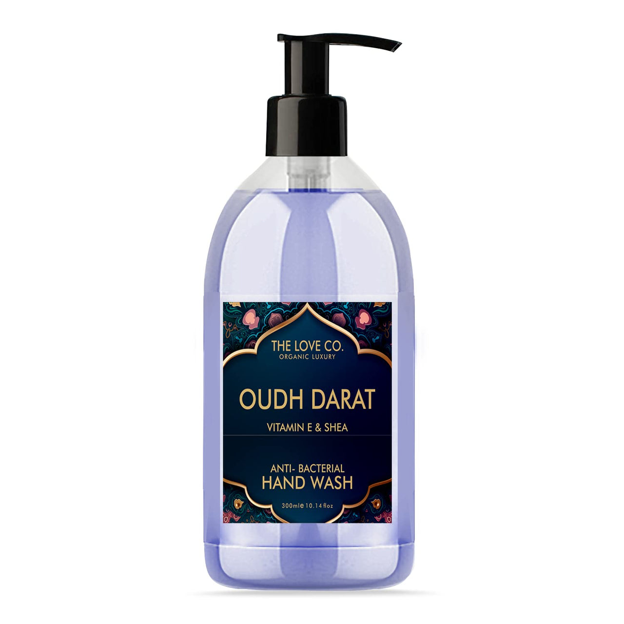 The Love Co. Oudh Darat Hand Wash - Infused, Moisturizing & Soothing - Gentle Cleanser for Soft, Hydrated Hands - Ideal for Sensitive Skin - 300ml