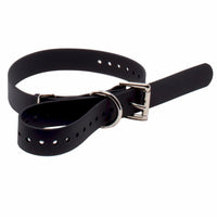 Educator Biothane Dog Collar, Waterproof, Odorproof, Metal Buckle and D Ring, Adjustable for Custom Fit, Cool and Comfortable, for Small, Medium, or Large Dogs, 1-Inch, Black 1