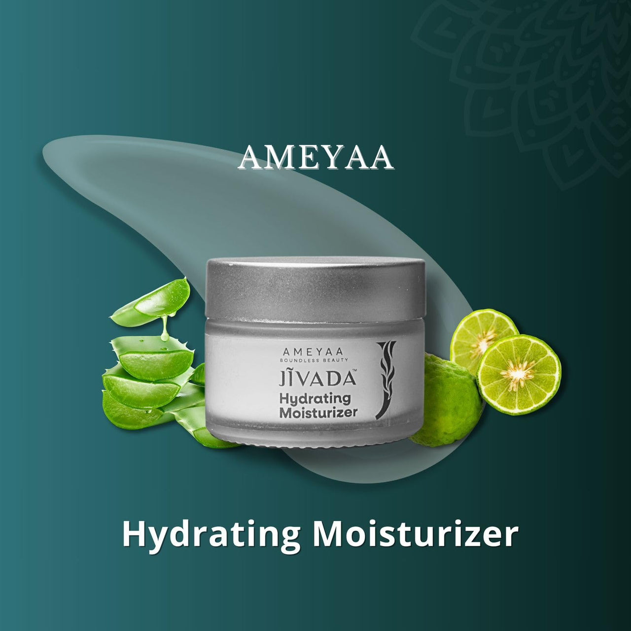 Jivada Hydrating Moisturizer with Glutathione & HA | Protects Skin Barrier | Niacinamide & Ceramides|Hydrated Skin |All Skin Types | For Women & Men | Sulphate & Paraben Free | 50g