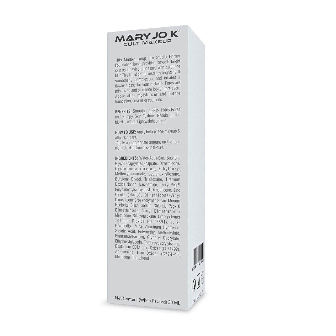 Mary Jo K Pro Studio Foundation Primer 01, 30 ml