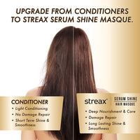 Streax Serum Shine Hair Mask, 200gm| For Dull Dry Fizzy Hair|Hair Masque For Women & Men |Infused with Shea Butter|Conditioner for Hair |Hair Mask for Frizzy Hair|For Normal, Wavy, Straight & Curly Hair