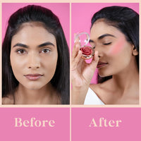 Typsy Beauty 3D Rose Blush & Shade Shifter Lip & Cheek Oil Combo pH-Activated, Hydrating Lip & Cheek Tint, Coral Kiss 02 Blendable Blush for a Radiant, Natural Glow, Vegan & Paraben Free