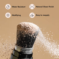 mCaffeine 100% Mineral Powder Sunscreen SPF 50 PA+++ for Oily Skin | Mattifying, Water Resistant & Zero White Cast | Travel Friendly & Easy to Apply