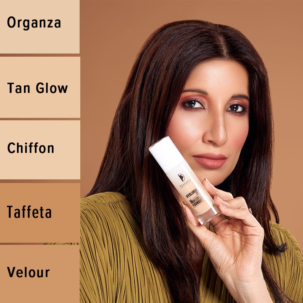 Character Hyaluronic Acid High Coverage Foundation --16HR Long Wear | Full Coverage with Natural Matte Finish | Sweat-Resistant, Crease-Proof | Hydrating & Lightweight Formula