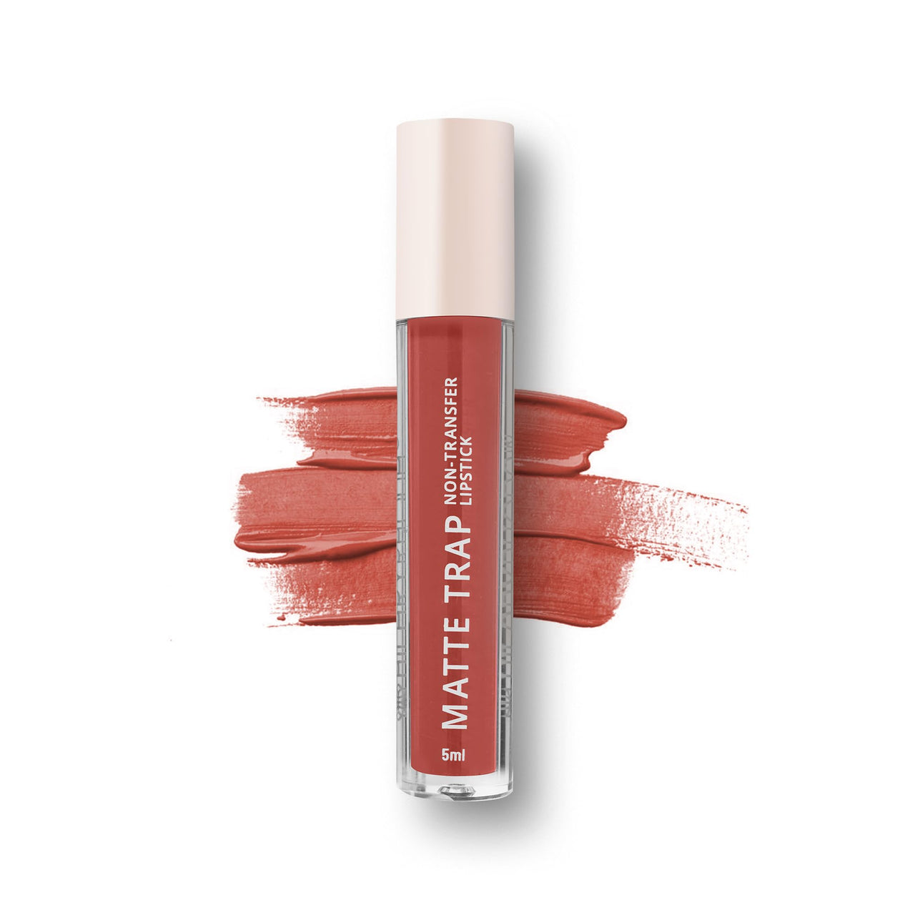 Hilary Rhoda Matte Trap Liquid Lipstick | Non-Transfer & Waterproof Lipstick | 8-Hour Long Stay | Non-Drying Formula | 5ml (IndiBrown - Shade 05)