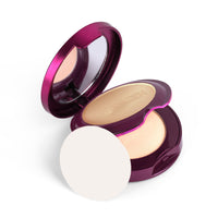 Hilary Rhoda HD High-Definition Pressed Powder | 2 in 1 Compact Powder | Shimmery & Matte Finish | Oil Control Formula | 18g (Sand - Shade 04)
