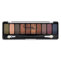 Glam21 Flawless 10 Color Eyeshadow Palette |Long-Lasting | Smudge Free | Long Wearing And Easily Blendable Eye Makeup Palette Matte, Shimmery And Metallic Finish