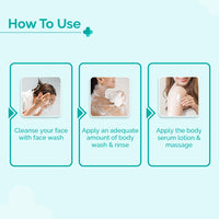 The Derma Co Clear & Smooth Combo 2% Salicylic Acid Face Wash 100ml + 1% Salicylic Acid Exfoliating Body Wash 250ml+1% Salicylic Acid Exfoliating Body Serum Lotion 250 ml |Treats Acne|Exfoliates|Brightens